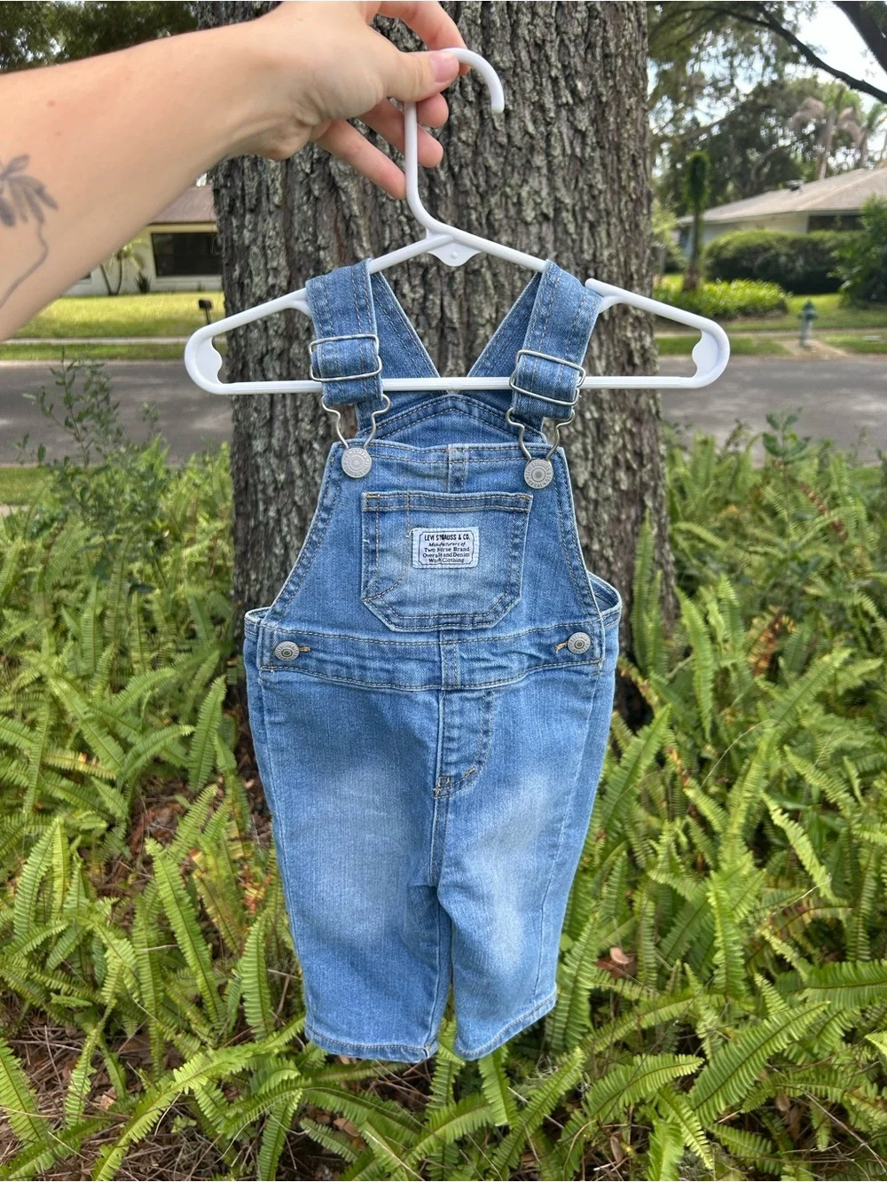 🧸 Levis Blue Baby Denim Overalls